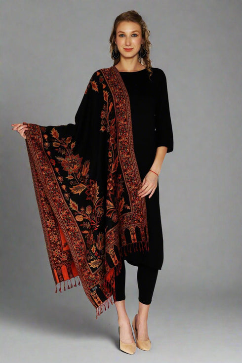 Women's Jamawar Wool Stole
